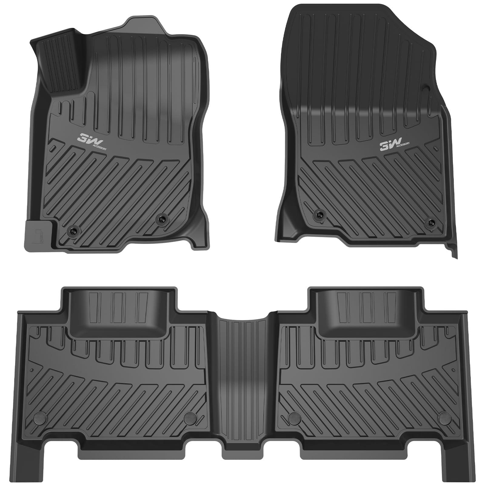 3W Toyota RAV4 2013-2018 (Nor for Hybrid or Prime) Custom Floor Mats TPE Material & All-Weather Protection Vehicles & Parts 3w 2013-2018 RAV4 2013-2018 1st&2nd Row Mats