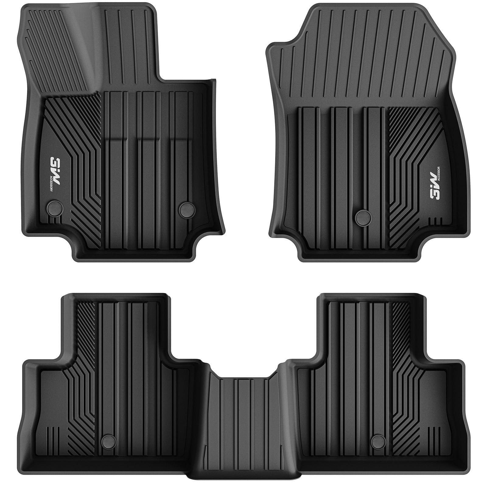 3W Toyota RAV4 2019-2024 Custom Floor Mats Cargo Liner TPE Material & All-Weather Protection Vehicles & Parts 3w 2019-2024 RAV4 2019-2024 1st&2nd Row Mats