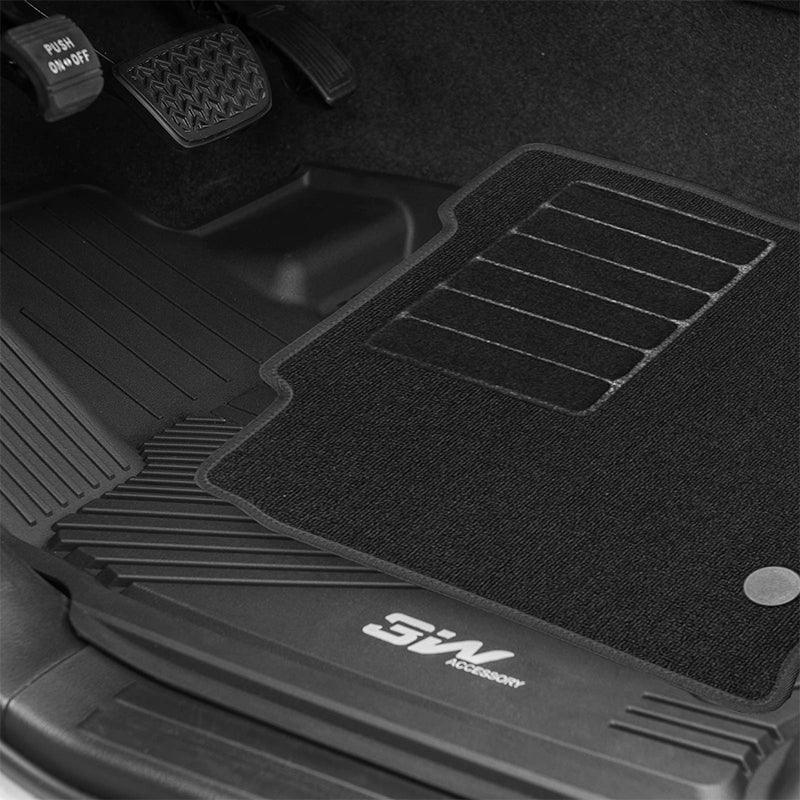 3W Toyota Tundra 2022-2024 (Only for CrewMax Cab) Custom Floor Mats CrewMax Cab Only TPE Material & All-Weather Protection Vehicles & Parts 3w   