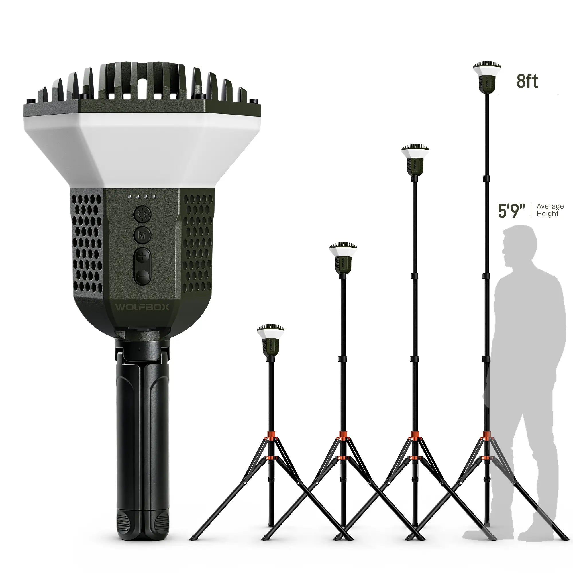 WOLFBOX TL2000 Telescopic Camping Light - WOLFBOX