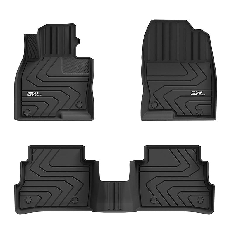 3W Mazda CX-5 2017-2023 Custom Floor Mats TPE Material & All-Weather Protection  3w 2017-2023 CX-5 2017-2023 1st&2nd Row Mats