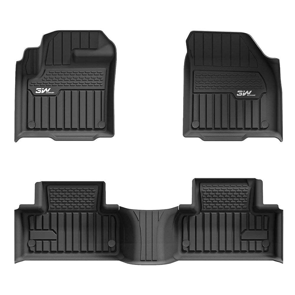 3W Range Rover Evoque 2011-2019 Custom Floor Mats TPE Material & All-Weather Protection Vehicles & Parts 3w 2011-2019 Evoque 2011-2019 1st&2nd Row Mats