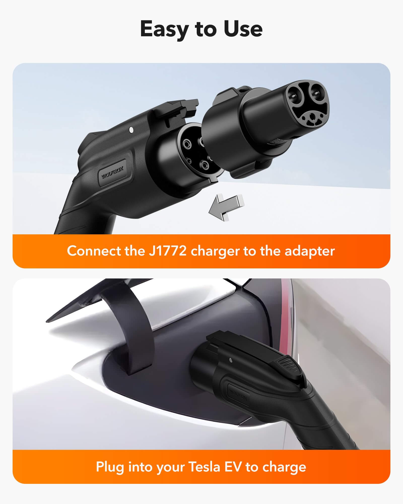 WOLFBOX J1772 to Tesla Charger Adapter  wolfboxdashcamera   