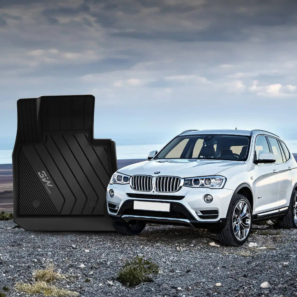 3W BMW X3 F25 2011-2017 Custom Floor Mats TPE Material & All-Weather Protection Vehicles & Parts 3W   