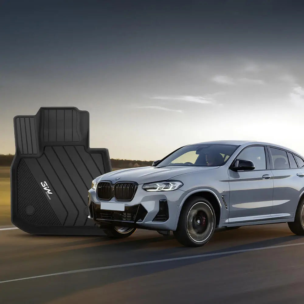 3W BMW X3 30i M40i X3M 2018-2024 Floor Mats & Cargo Mats Thorex™ All-Weather Protection (Only for car Without Spare tire) (Don't Fit X3 30e) Vehicles & Parts 3W