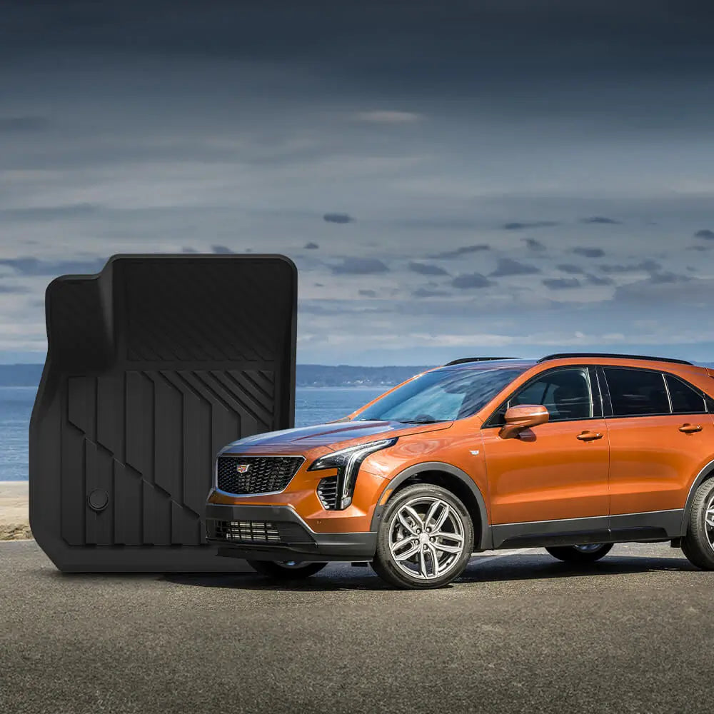 3W Cadillac XT4 2019-2025 Custom Floor Mats TPE Material & All-Weather Protection Vehicles & Parts 3W   