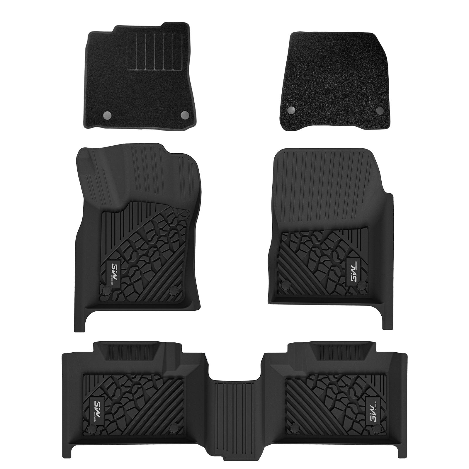 3W Jeep Grand Cherokee 2013-2015 (Non L or WK) Custom Floor Mat Trunk Mat TPE Material & All-Weather Protection Vehicles & Parts 3W   
