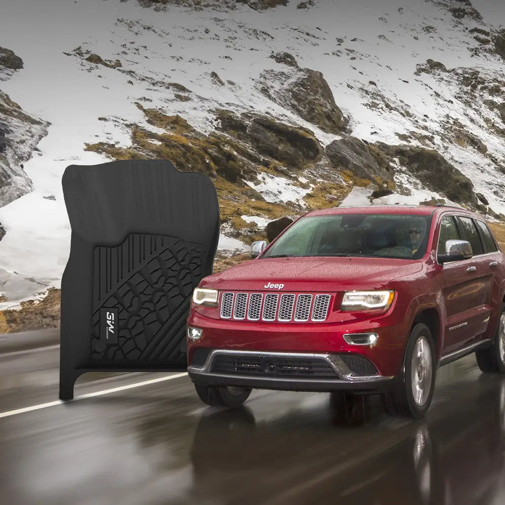 3W Jeep Grand Cherokee 2013-2015 (Non L or WK) Custom Floor Mat Trunk Mat TPE Material & All-Weather Protection Vehicles & Parts 3W   