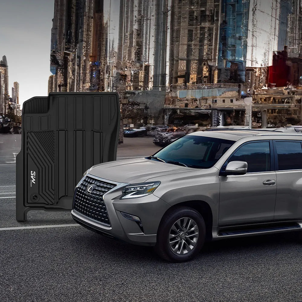 3W LEXUS GX460 2014-2023 (Only for 5 Seats) Custom Floor Mats Thorex™ All-Weather Protection Vehicles & Parts 3w