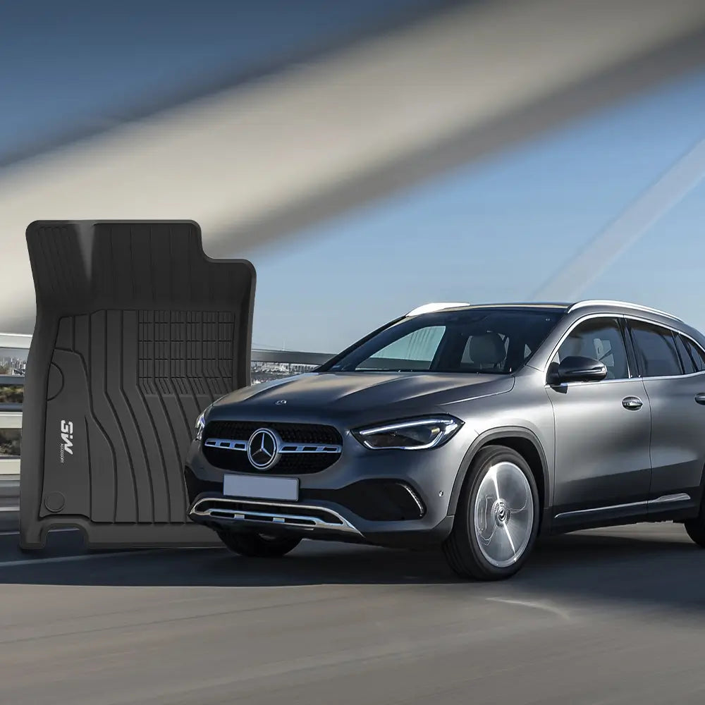 3W Mercedes-Benz GLA 2021-2024 Custom Floor Mats TPE Material & All-Weather Protection Vehicles & Parts 3w   