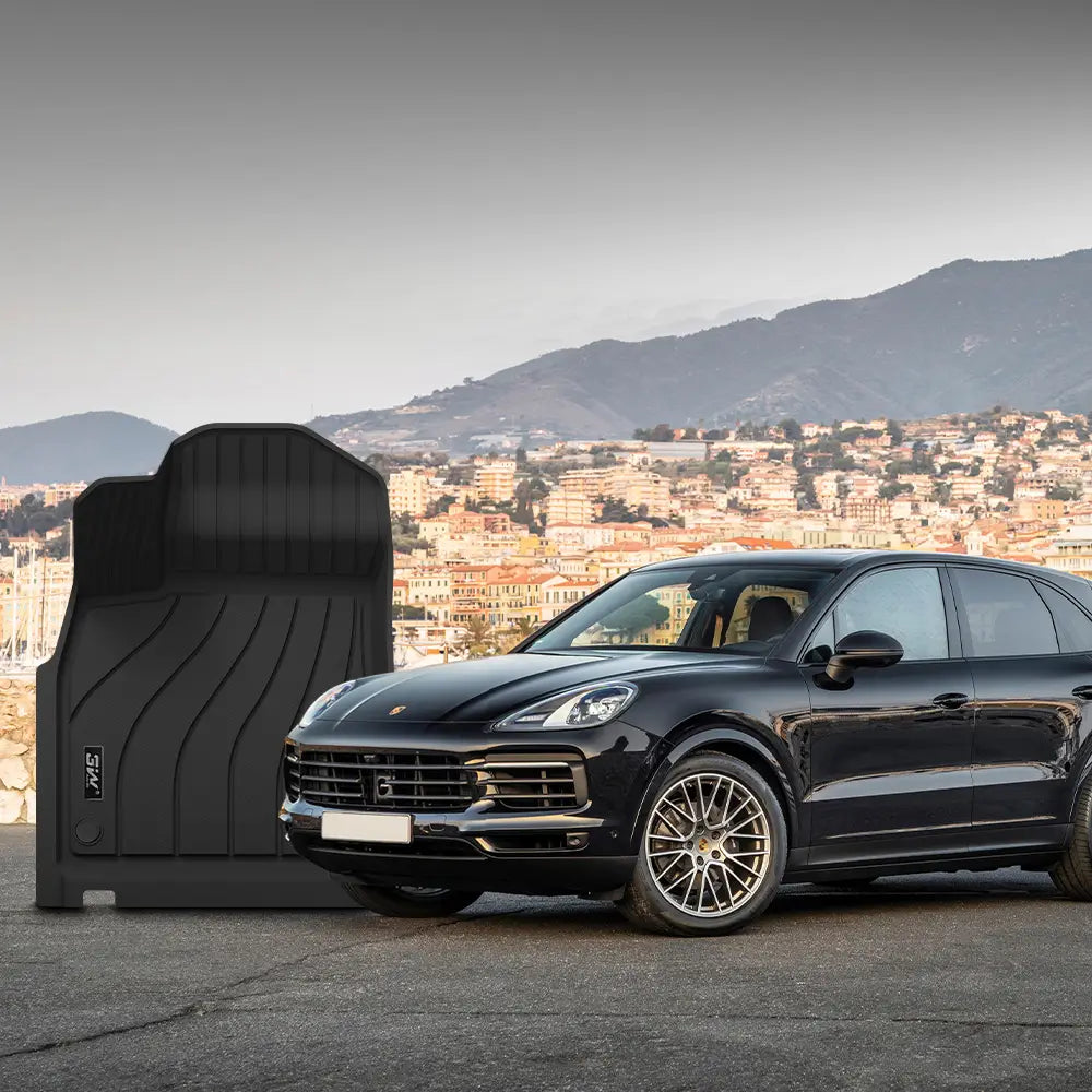 3W Porsche Cayenne 2019-2024 Custom Floor Mats TPE Material & All-Weather Protection Vehicles & Parts 3w   