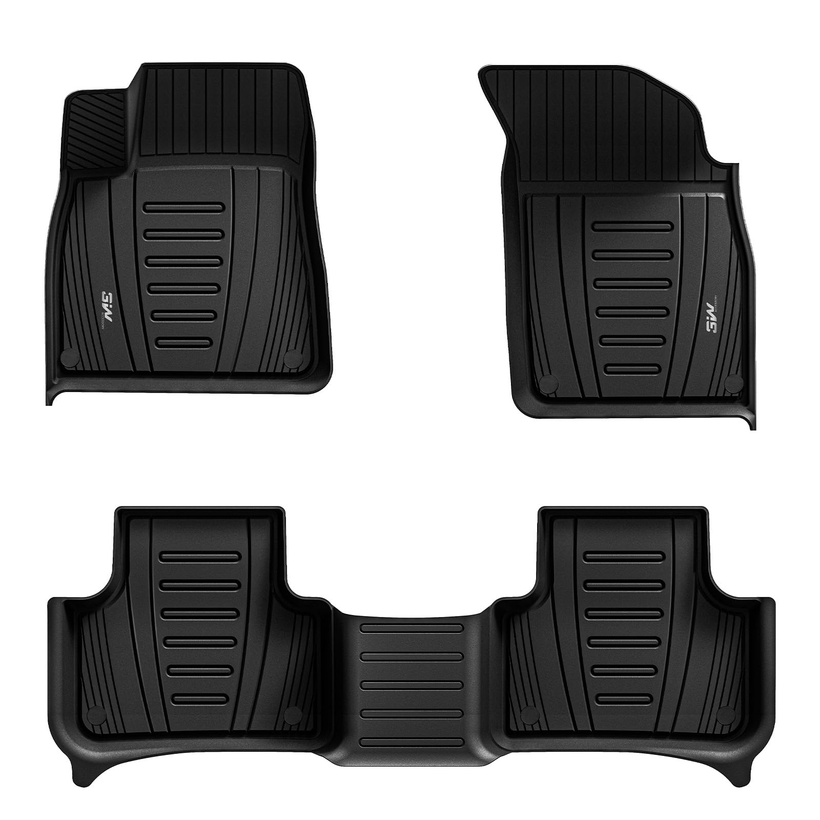 3W Audi Q8 2019-2024 Custom Floor Mats TPE Material & All-Weather Protection Vehicles & Parts 3W Default Title  