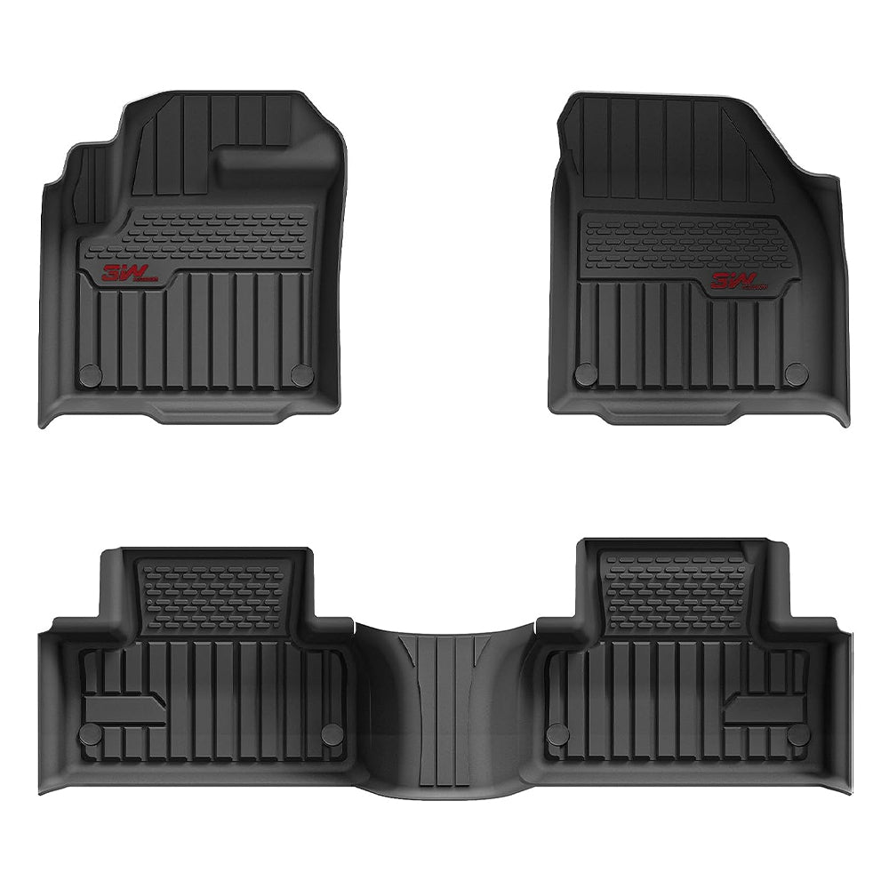 3W Range Rover Evoque 2020-2024 Custom Floor Mats TPE Material & All-Weather Protection Vehicles & Parts 3w 2020-2023 Evoque 2020-2023 1st&2nd Row Mats
