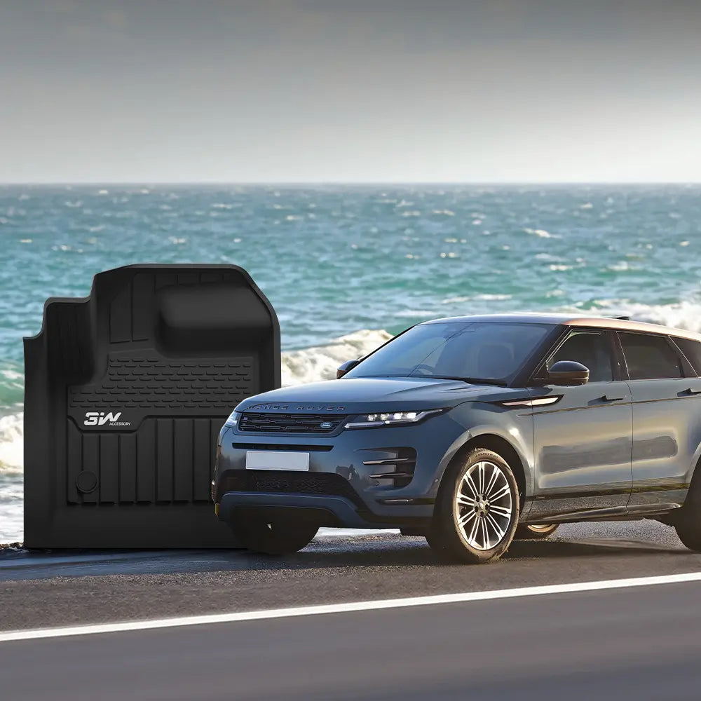 3W Range Rover Evoque 2020-2024 Custom Floor Mats TPE Material & All-Weather Protection Vehicles & Parts 3w   