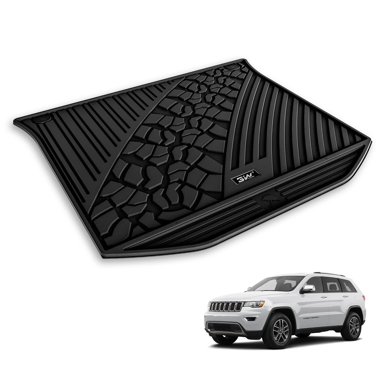 3W Jeep Grand Cherokee 2013-2015 (Non L or WK) Custom Floor Mat Trunk Mat TPE Material & All-Weather Protection Vehicles & Parts 3W 2013-2015 Grand Cherokee 2013-2015 Trunk Mat