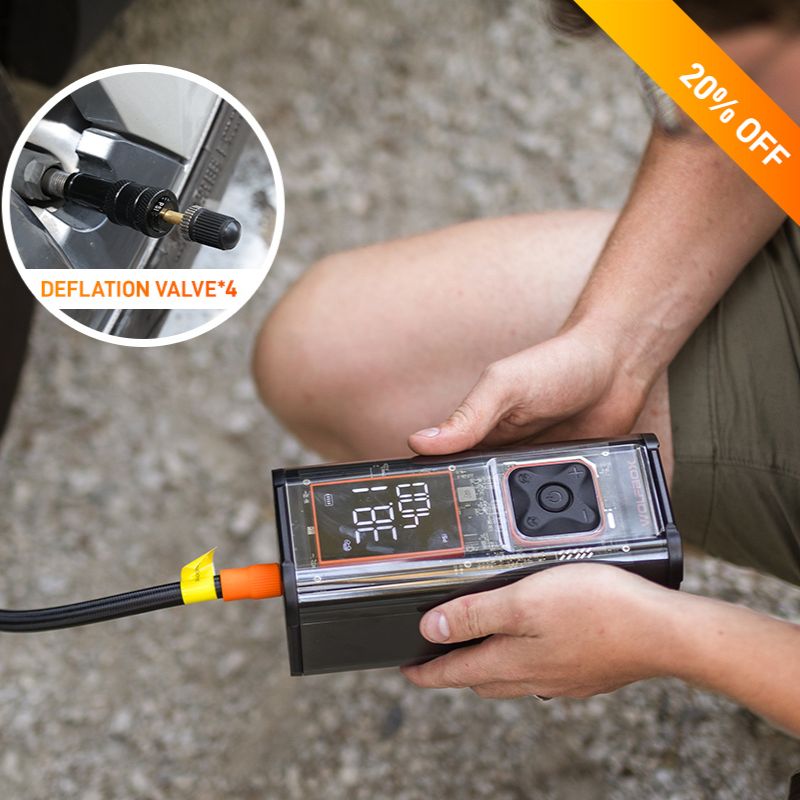 WOLFBOX MegaFlow24 Pro Portable Tire Inflator&Deflators  WOLFBOX Megaflow24 Inflator+ Automatic Deflators  