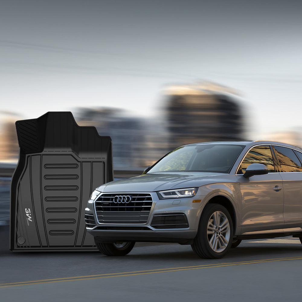 3W Audi Q5/SQ5 2018-2024 Custom Floor Mats TPE Material & All-Weather Protection Vehicles & Parts 3W   