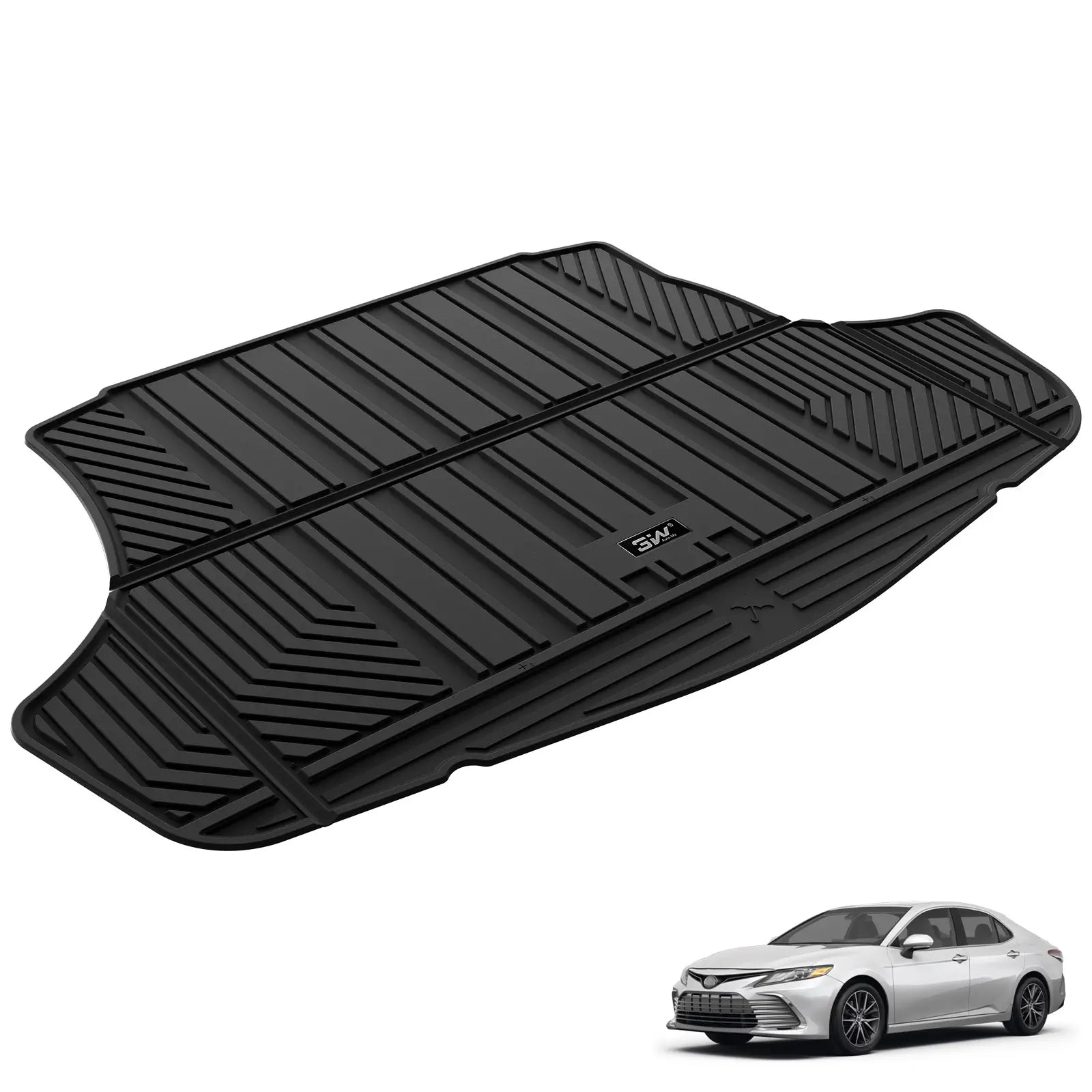 3W Toyota Camry 2018-2024 FWD (Not for Hybrid or AWD) Custom Floor Mats TPE Material & All-Weather Protection Vehicles & Parts 3w   