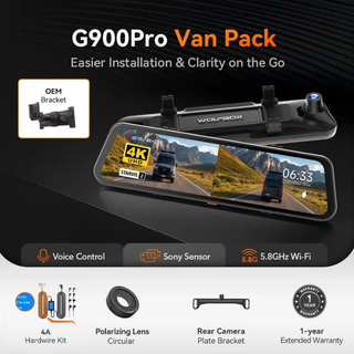 WOLFBOX G900Pro Smart Rear View Mirror Dash Cam & Backup Camera - WOLFBOX