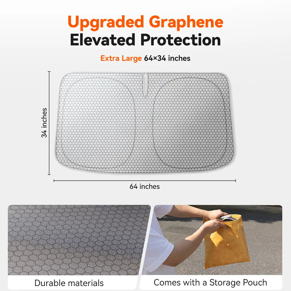 WOLFBOX Graphene Windshield Sunshade - WOLFBOX