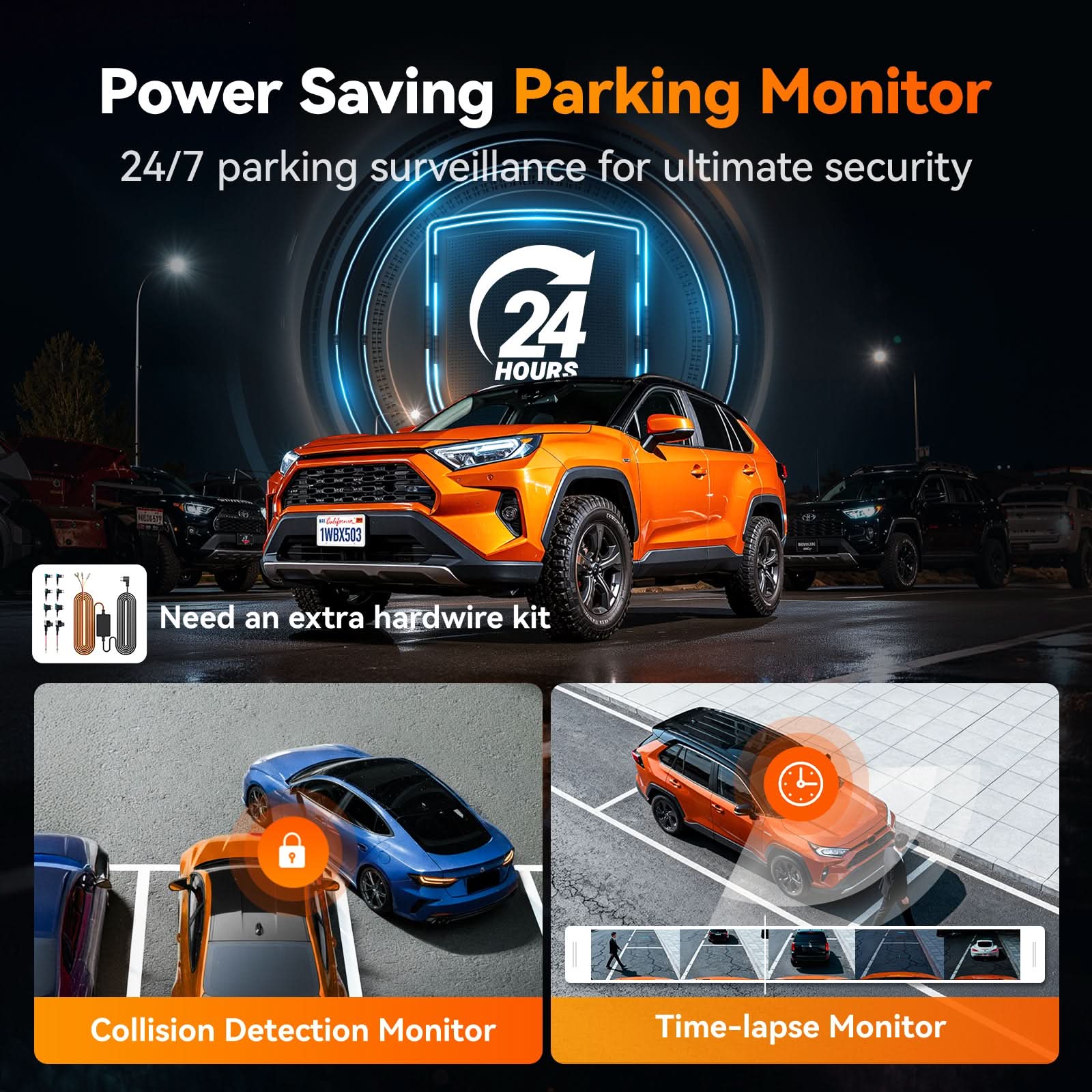 Wolfbox X5 Duo 4K+2.5K STARVIS 2  Front and Rear Dash Cam - WOLFBOX