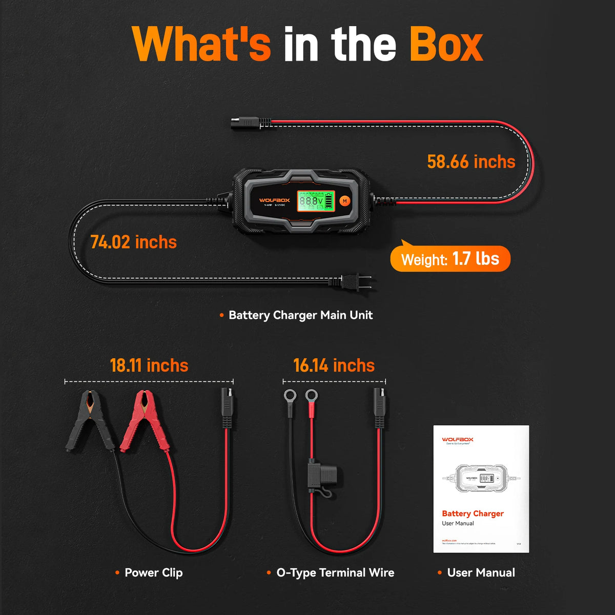 bc40 8-stage safety protection system with overcharge short-circuit and reverse polarity protection | WOLFBOX BC40
