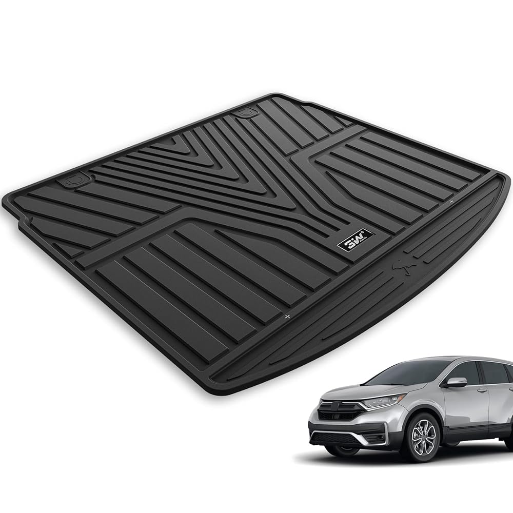 3W Honda CR-V 2017-2022 Floor Mats (Include Hybrid) / Trunk Mat (Non Hybrid) CRV Custom Mat TPE Material & All-Weather Protection Vehicles & Parts 3W 2017-2022 CR-V 2017-2022 Trunk Mat