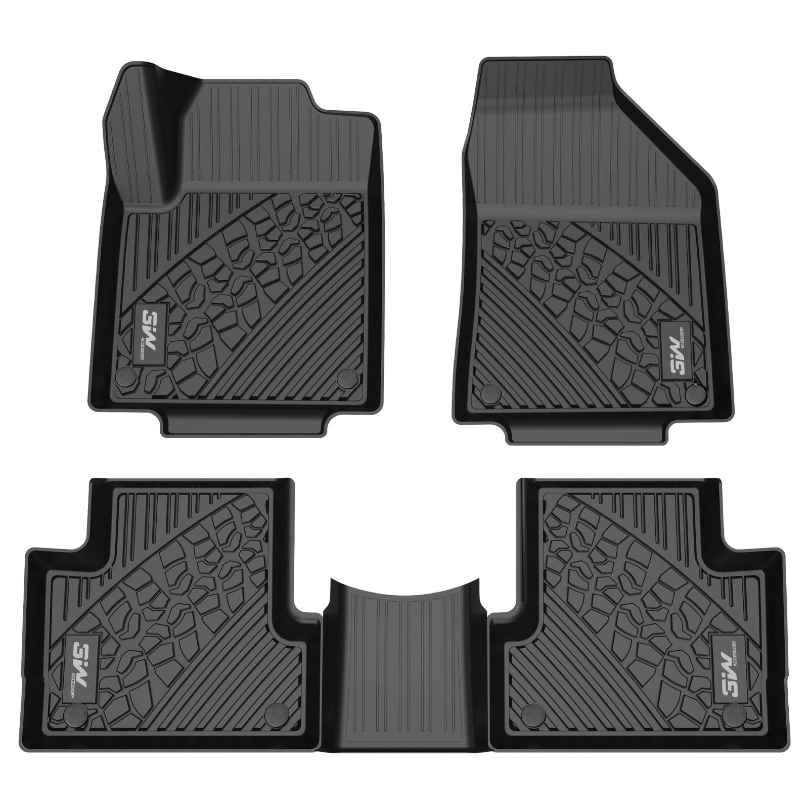 Jeep Cherokee 2015-2023 Custom Floor Mats / Trunk Mat TPE Material & All-Weather Protection  3w 2015-2023 Cherokee 2015-2023 1st&2nd Row Mats
