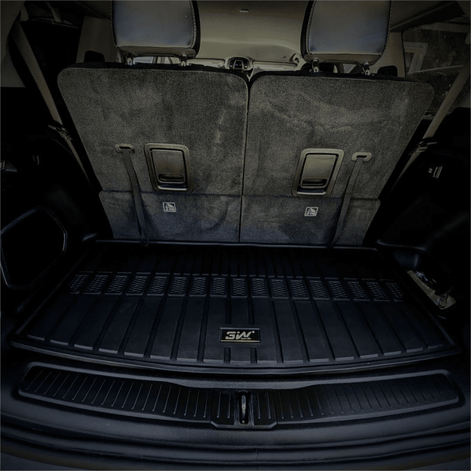 3W Jeep Grand Cherokee L 6 Seat 2021-2024 Custom Floor Mats / Trunk Mat TPE Material & All-Weather Protection Vehicles & Parts 3W   