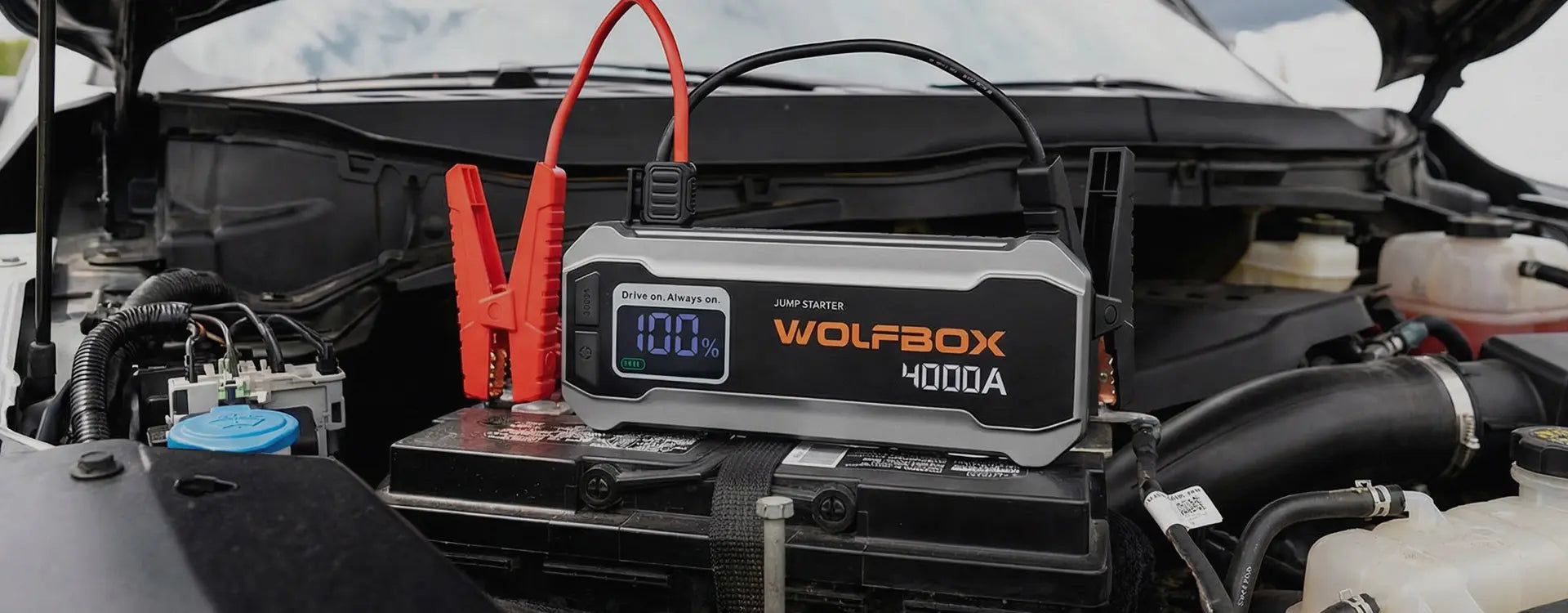 Wolfbox Jump Starter  Powerful Portable Car Battery Booster