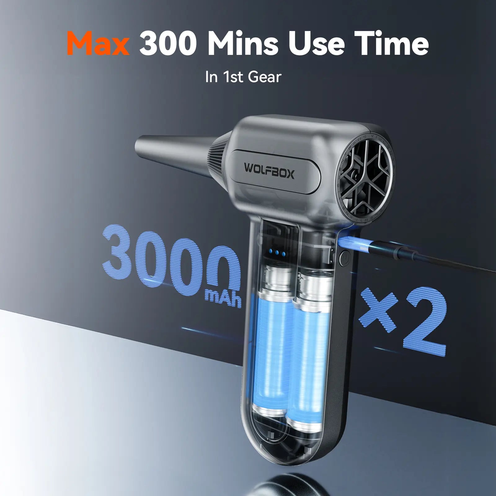 WOLFBOX MF70 Compressed Air Duster - WOLFBOX