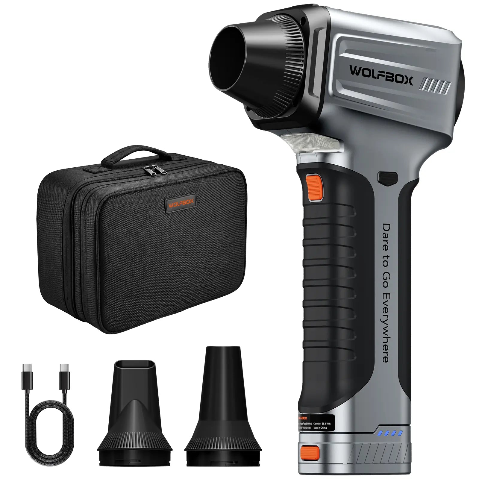 WOLFBOX MF500PRO Air Duster – Handheld Blower for Leaves & Outdoor Cleanup - WOLFBOX