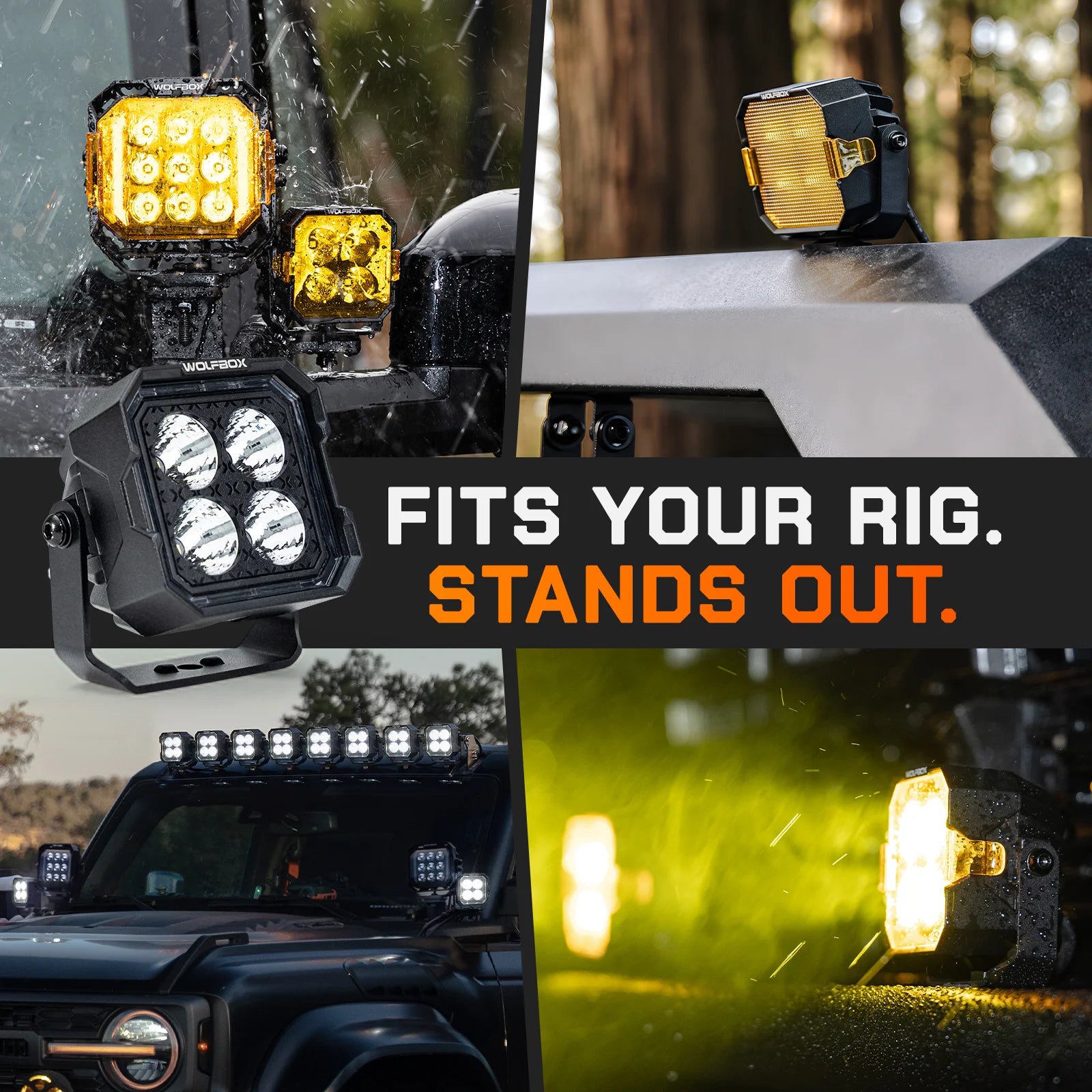 NomadRover 3" Off-Road LED Pod Lights（Pair） - WOLFBOX