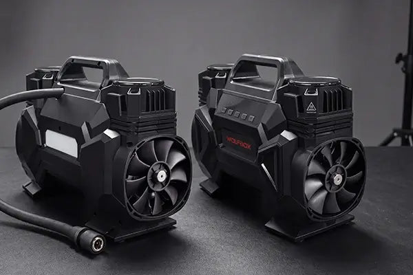 heavy duty tire inflator cooling system