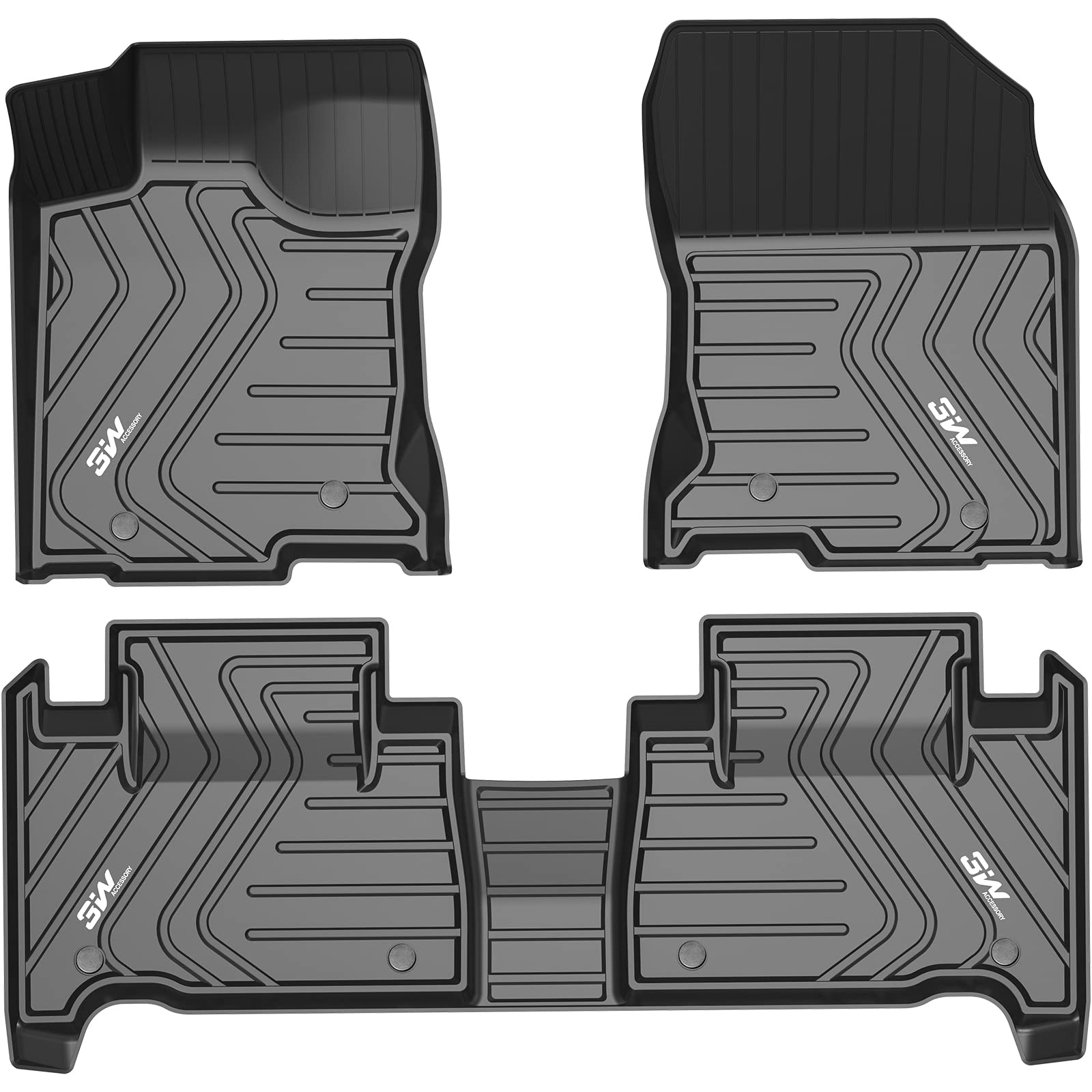 3W LEXUS NX 2015-2021 (NX200t/NX300/NX300h) Custom Floor Mats TPE Material & All-Weather Protection Vehicles & Parts 3w 2015-2021 NX 2015-2021 1st&2nd Row Mats