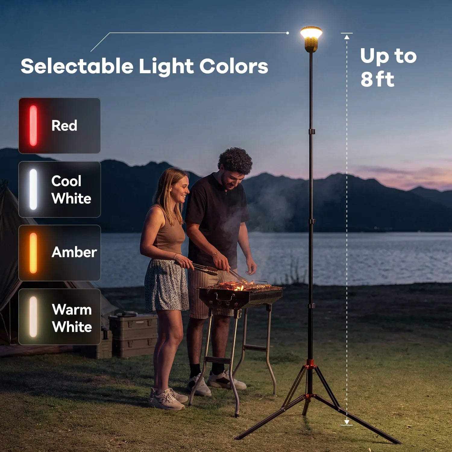 WOLFBOX TL2000 Telescopic Camping Light