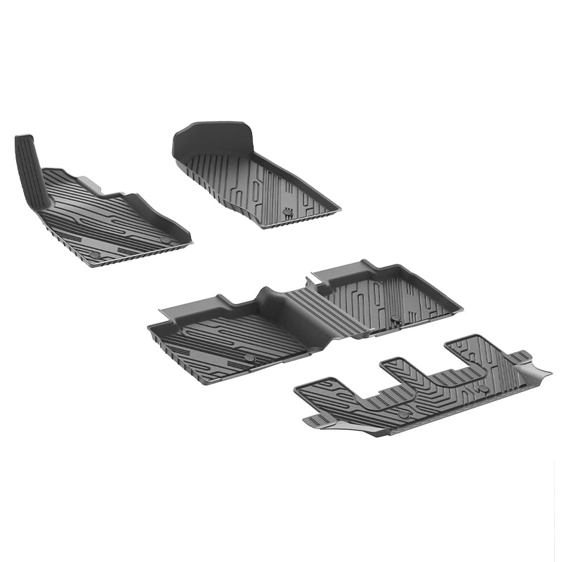 3W Ford Explorer 2020-2023 Custom Floor Mats TPE Material & All-Weather Protection Vehicles & Parts 3W   