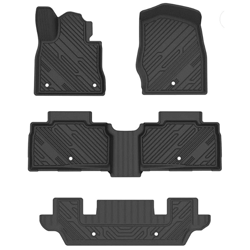 3W Ford Explorer 2020-2023 Custom Floor Mats TPE Material & All-Weather Protection Vehicles & Parts 3W 2020-2023 Explorer 2020-2023 6 Seat 1st&2nd&3rd Row Mats