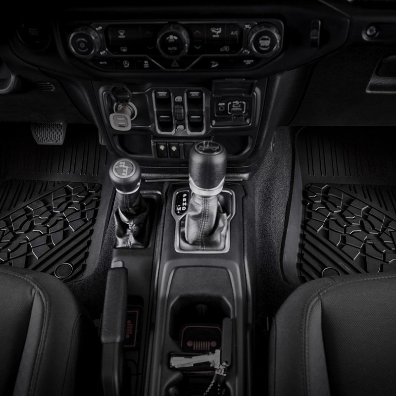 3W Jeep Wrangler JL (Non JK or 4XE) 2018-2023 Custom Floor Mats / Trunk Mat TPE Material & All-Weather Protection Vehicles & Parts 3w   