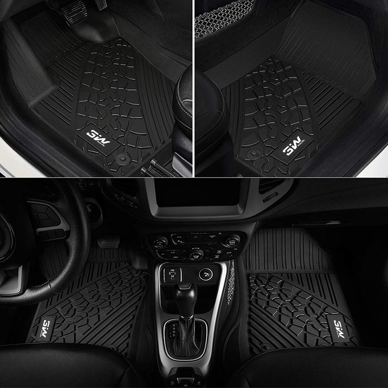 3W Jeep Wrangler JL (Non JK or 4XE) 2018-2023 Custom Floor Mats / Trunk Mat TPE Material & All-Weather Protection Vehicles & Parts 3w   