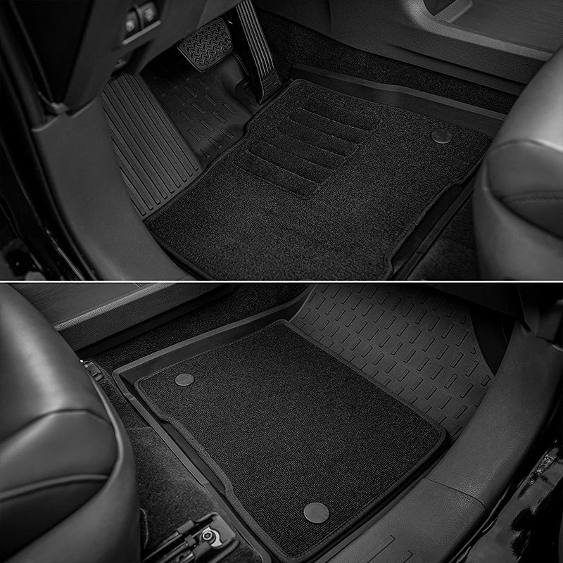 3W Toyota Sienna 7 Seat 2021-2023 Custom Floor Mats / Trunk Mat TPE  Material & All-Weather Protection
