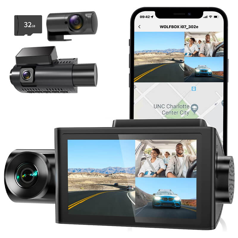 Car Camera 2.5K UHD Dash Cam, WiFi Dash Camera for Cars, Front Dashcam for  Cars