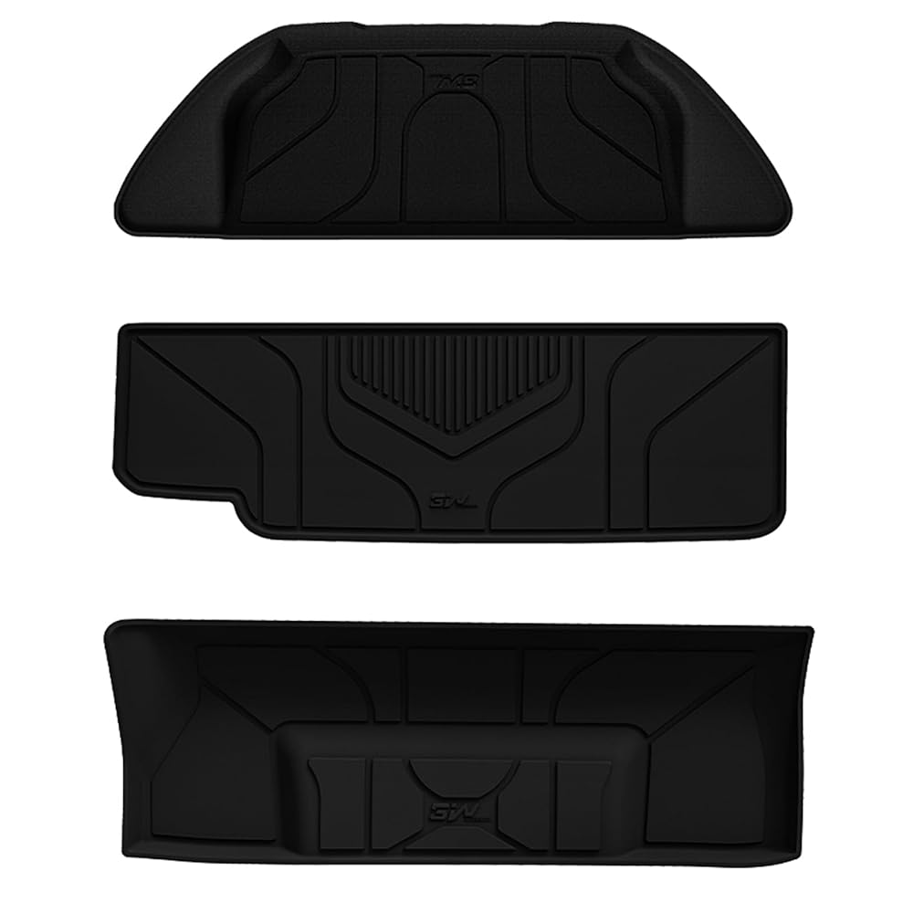 3W Tesla Model X 6 Seat 2022-2023 Custom Floor Mats Trunk Mats TPE Mat