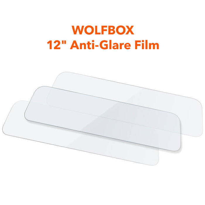 WOLFBOX 12inch AntiGlare Film for Rear View Mirror Camera