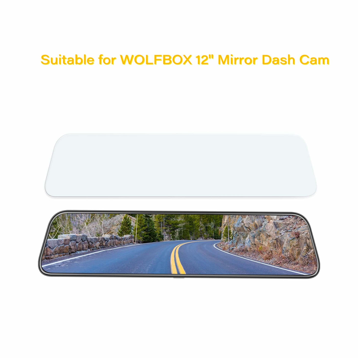 WOLFBOX 12inch AntiGlare Film for Rear View Mirror Camera