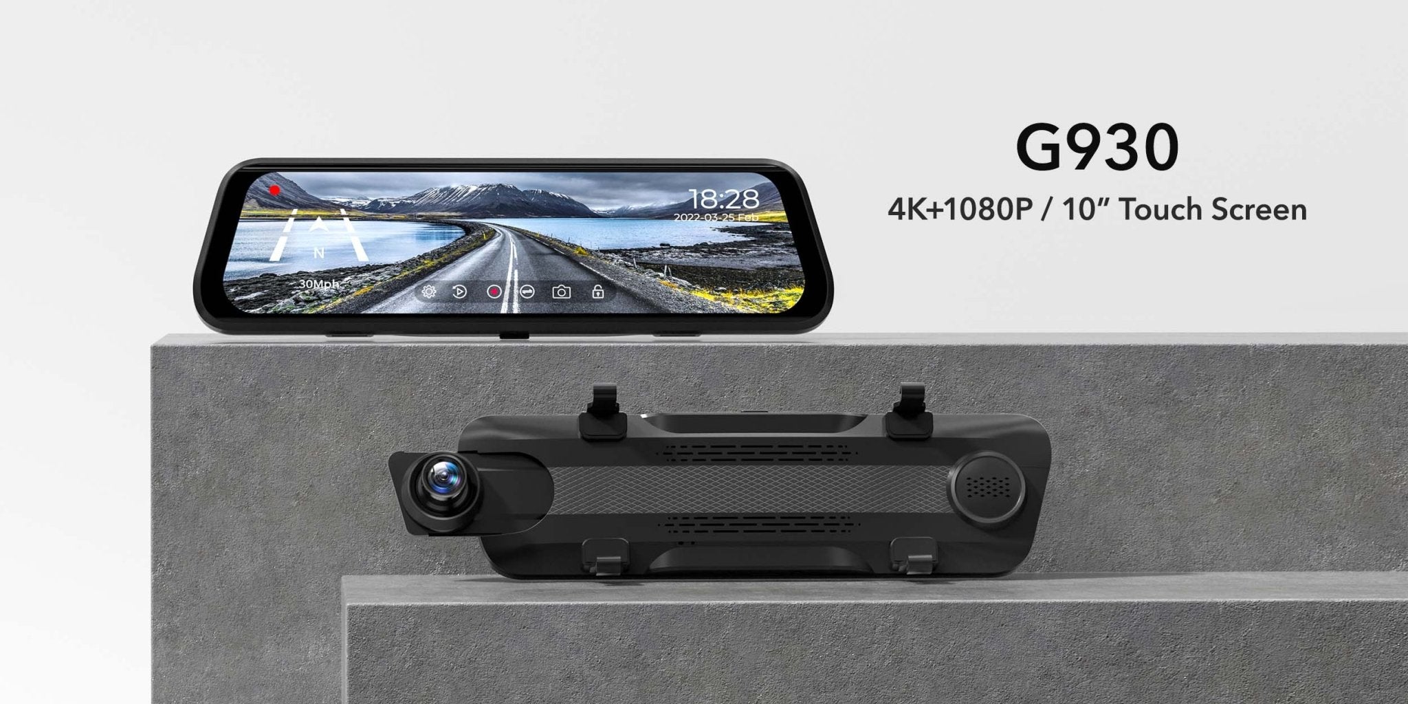 WOLFBOX G930 Rear View Mirror Camera